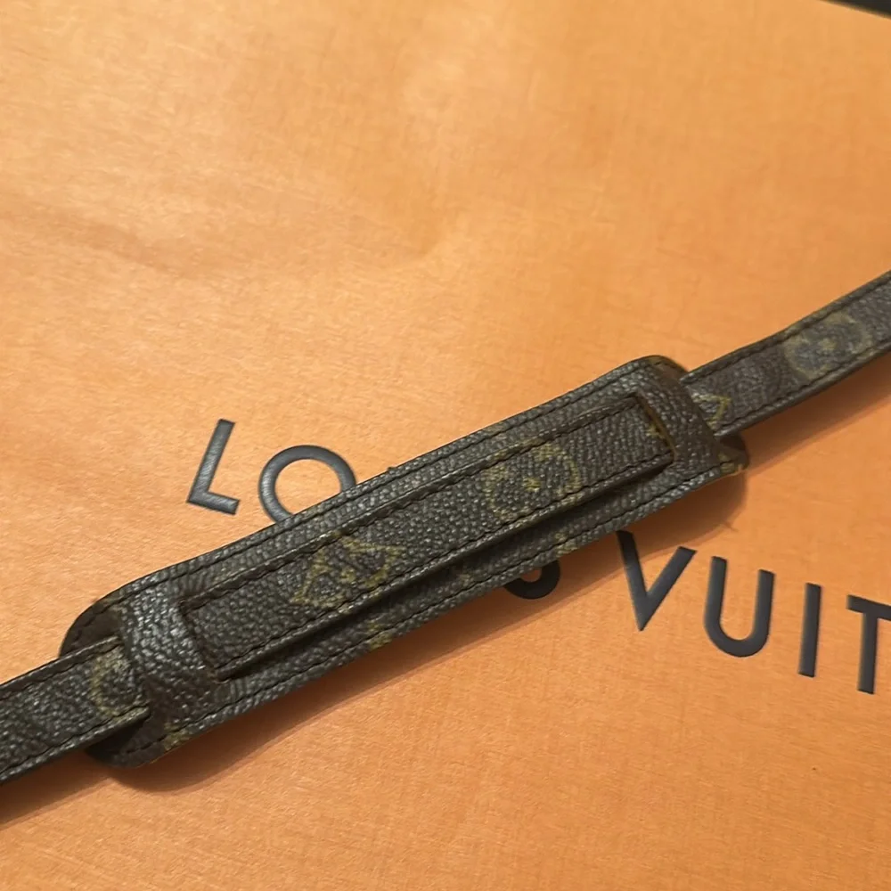 Replacement Bachata Louis Vuitton Brown Leather Strap with Gold Hardware - Picture 6 of 6